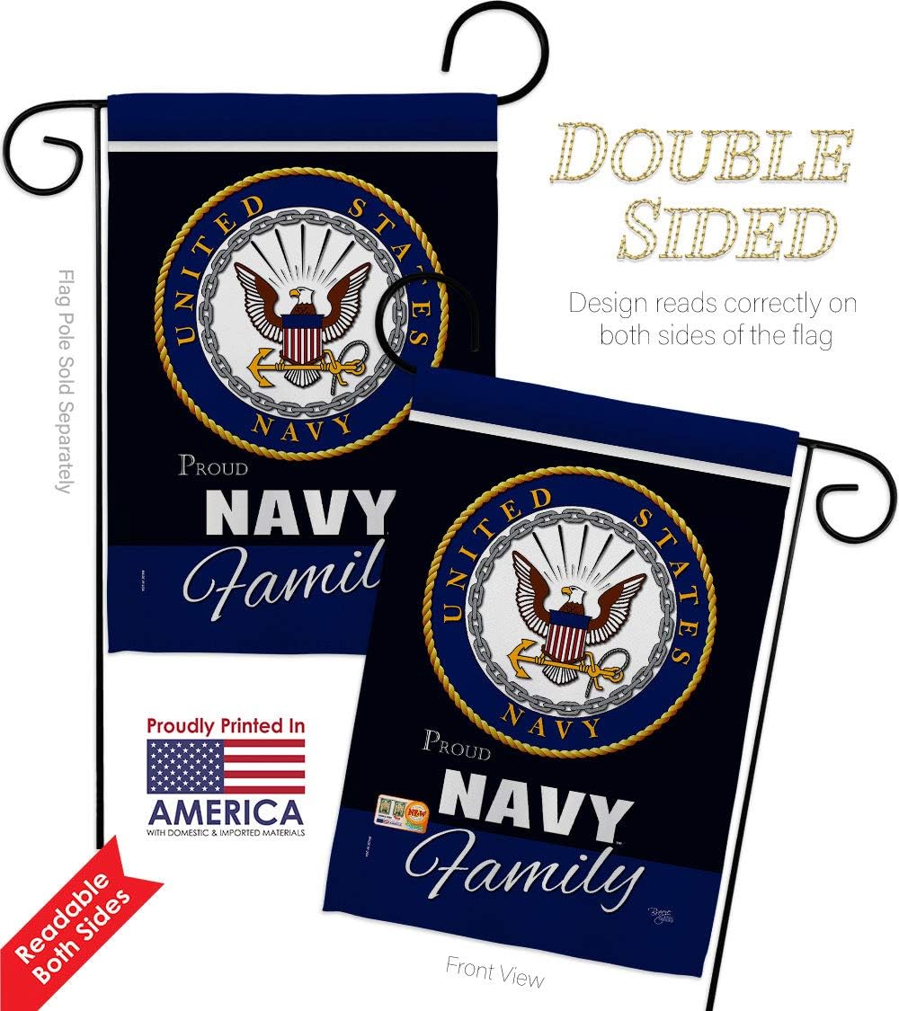 Bandera jardín orgullo marina USN Seabee oficial vintage