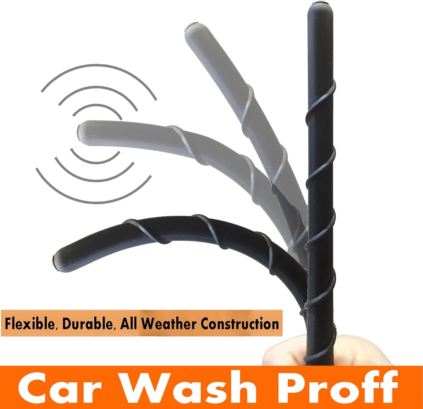 Antena goma espiral flexible 7" para Outlander 07-17