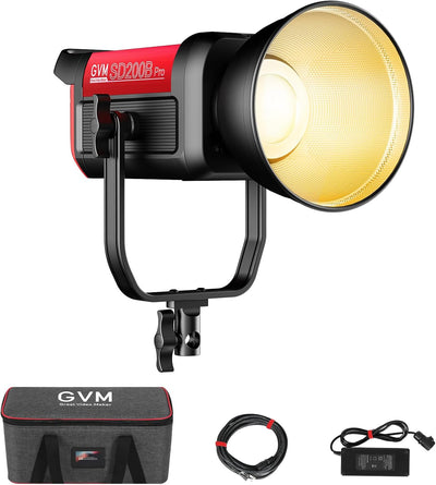 Luz LED COB estudio YouTube 200W 2700-6800K DMX/Bluetooth CRI97