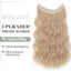 Extensiones cabello alambre invisible 24pulg diadema transparente