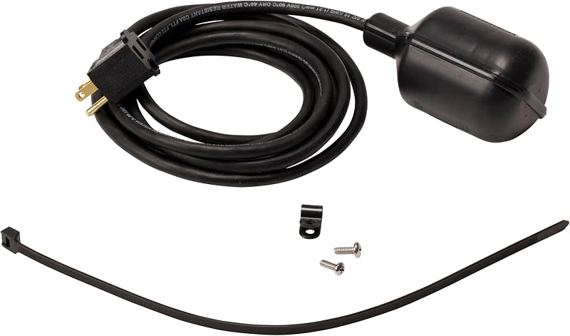 Interruptor flotador 1/2 HP 115V 10 pies negro