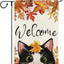 Bandera jardín otoño 12x18pulg arpillera doble cara vertical