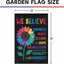 Bandera Girasol con Orgullo Paz Amor 12x18pulg