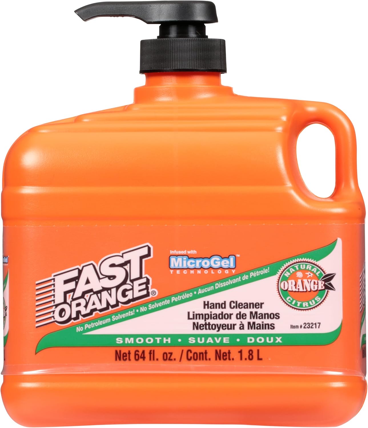 Jabón manos naranja con surtidor 1gal 4uds