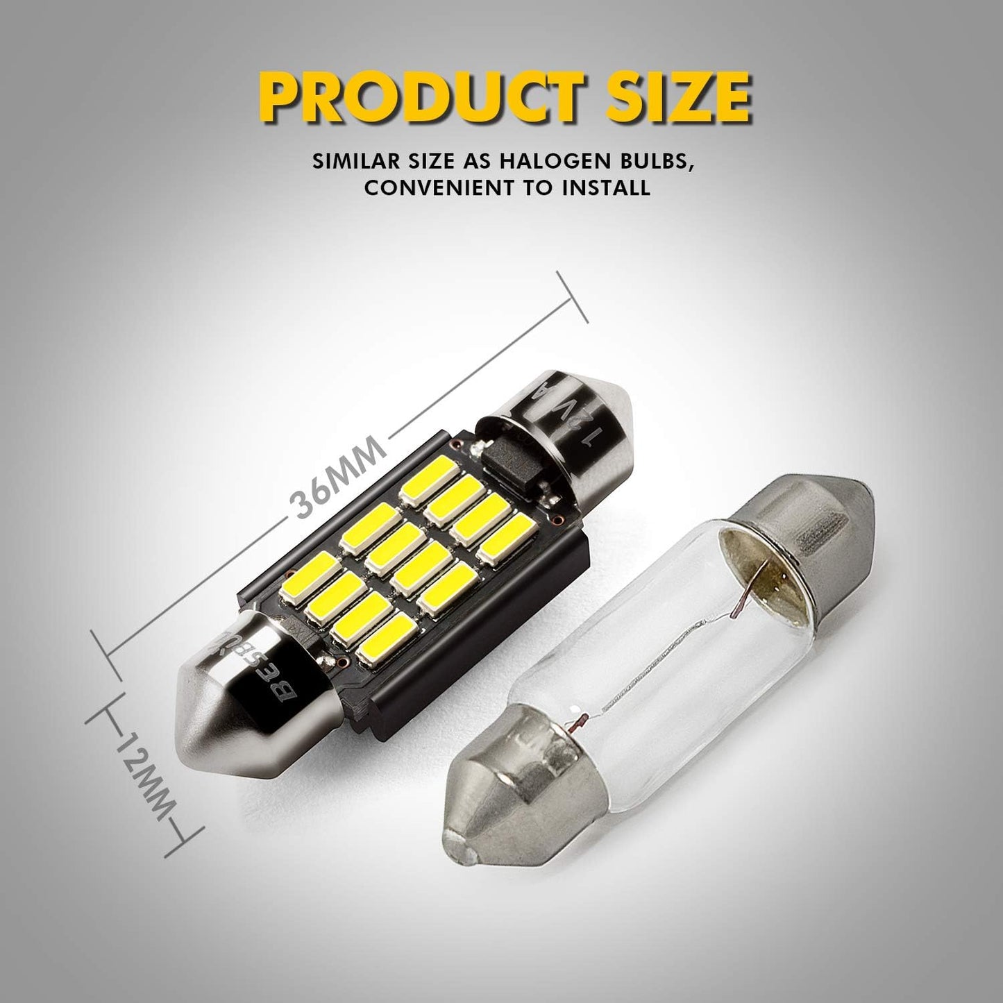 Bombilla LED 6418 6000K blanca pack 4