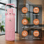 Botella agua aislada asa correa 50oz rosa