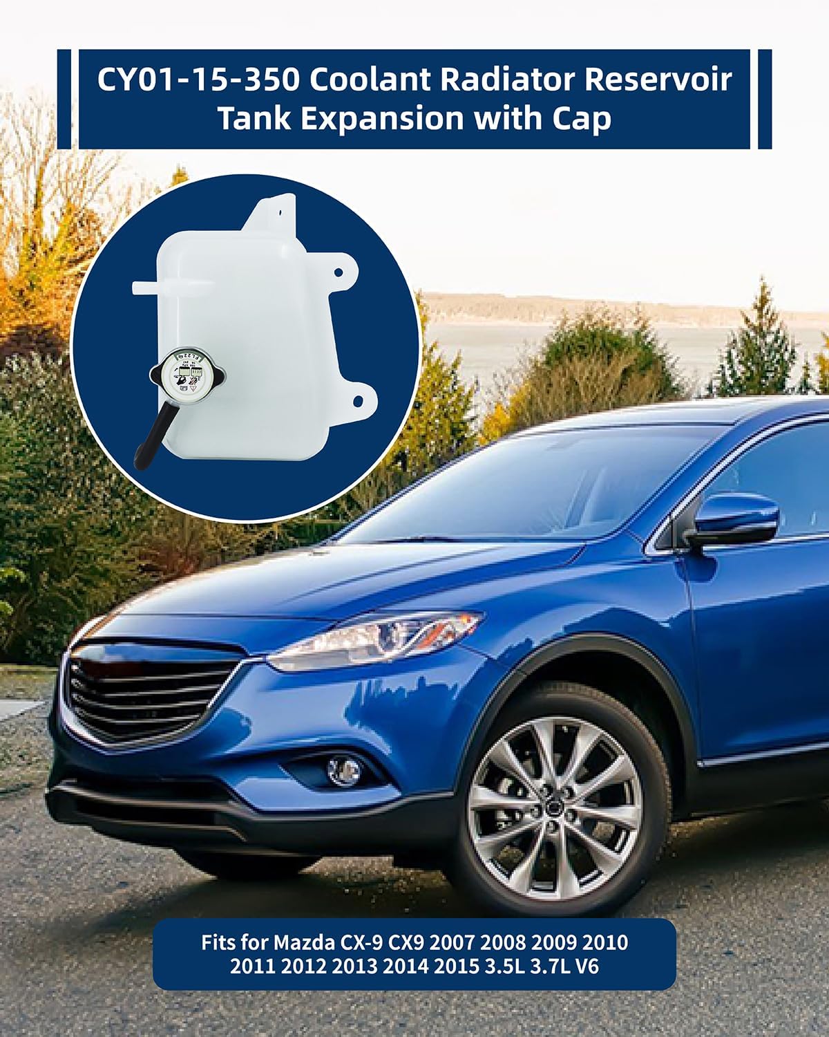Expansión tanque refrigerante Mazda CX-9 07-15 3.5L V6