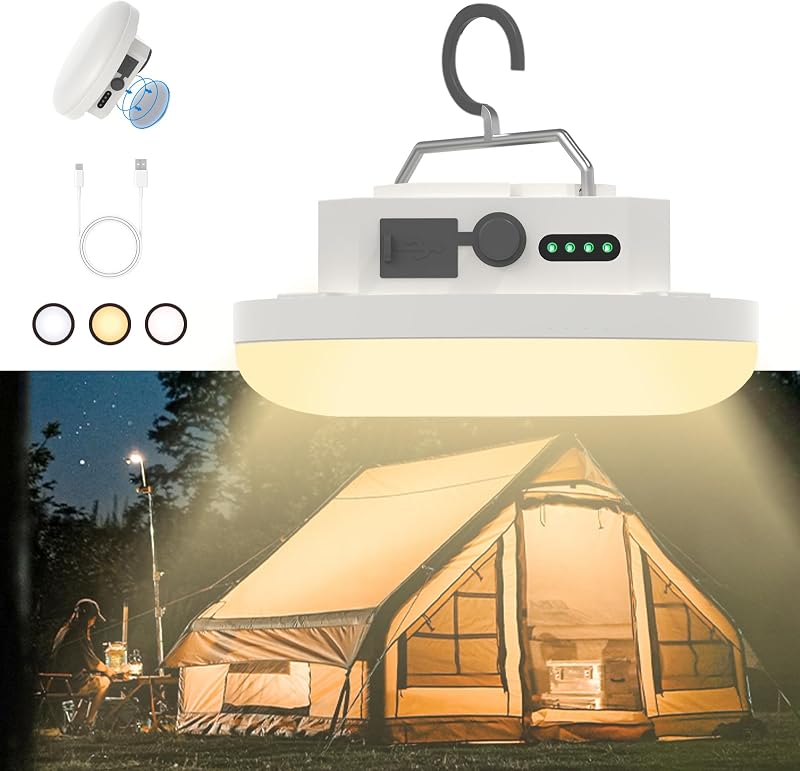 Linterna colgante LED recargable impermeable para exteriores