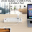 Regleta alimentación 10pies 4puertos USB 1875W