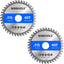 2 Hojas Sierra Circular 4-1/2pulg Eje 7/8pulg Dientes TCT
