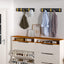 Perchero pared 5 ganchos plegables metal baño entrada dormitorio