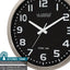 Reloj atómico acero inox 16pulg plateado