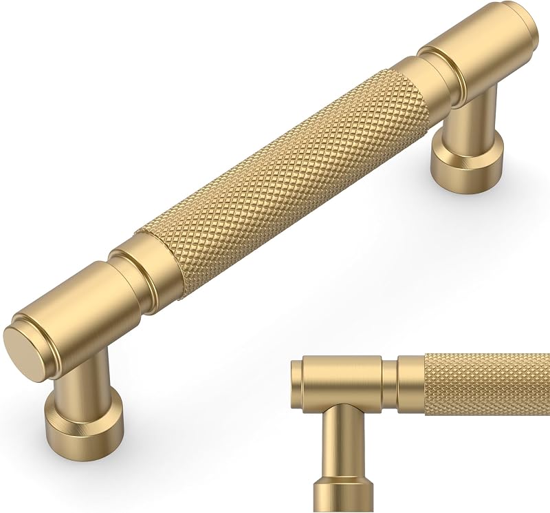 Set 10 Tiradores Gabinete Níquel Bronce Champagne 3.75"