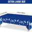 Manteles cumpleaños estrellas confeti azul marino plateado set 3