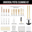 Kit limpieza pistola universal con funda bronce y plástico