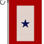 Bandera jardín servicio militar estrella azul marines