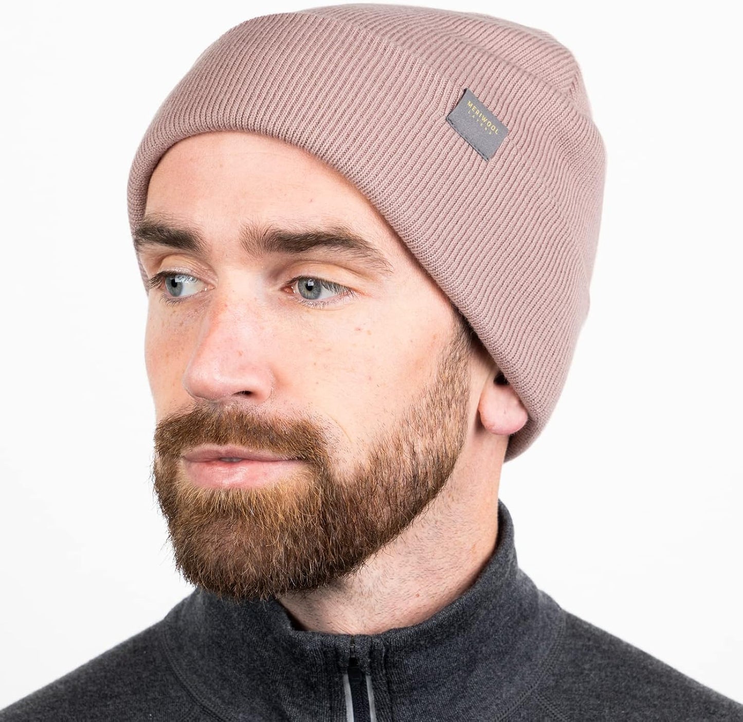 Gorro invierno lana merina punto acanalado unisex