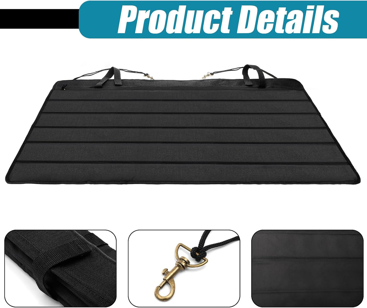Protector parachoques trasero auto 37x25" negro