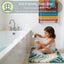 Tapete baño playa 20x32pulg antideslizante decoración hogar verde