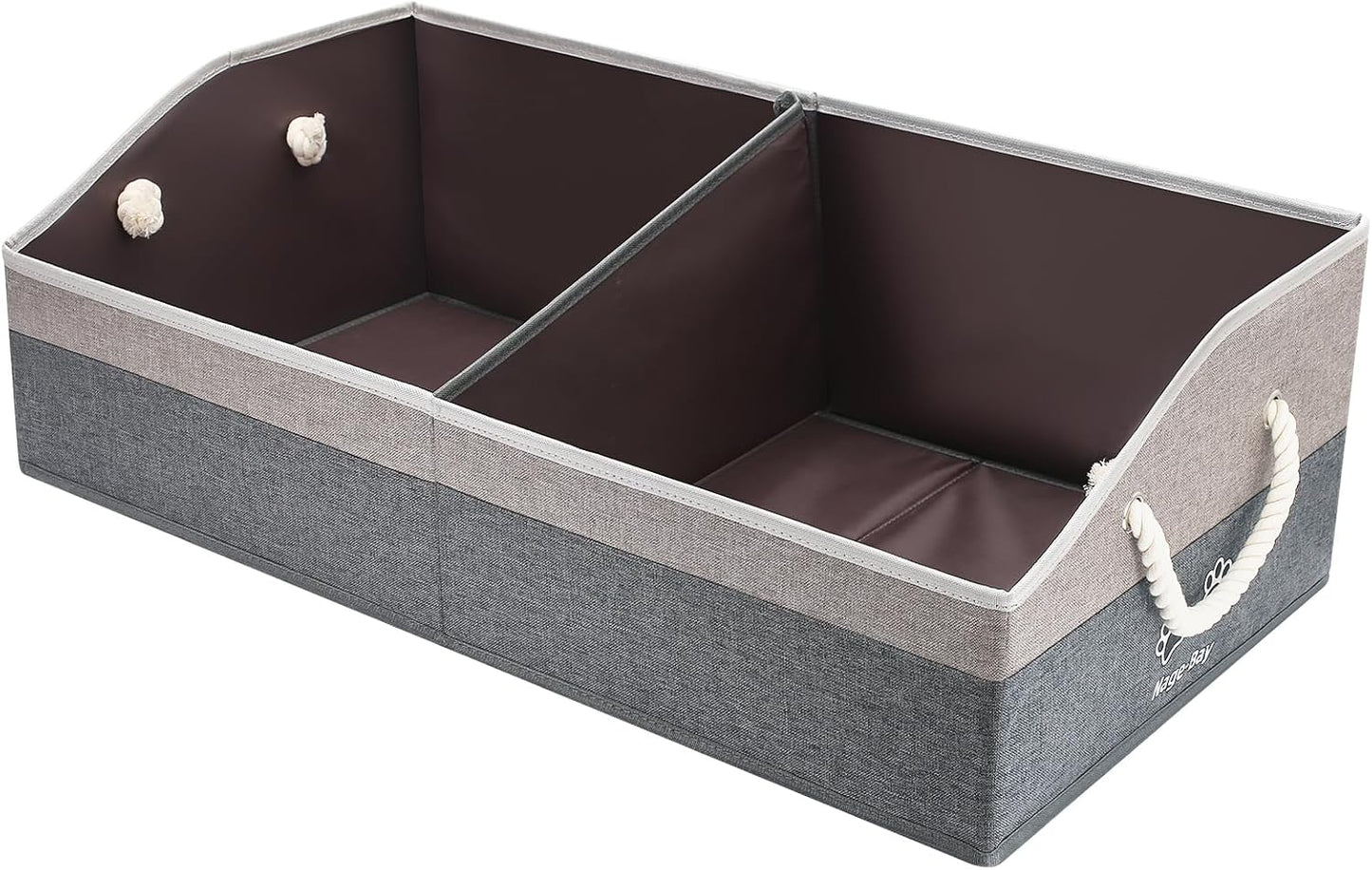 Cesta juguetes perros asa plegable 28.5" sala almacenamiento
