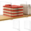 Separadores estantes 12pulg transparentes paq 2
