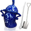 Tarro cerámica 770ml con tapa hermética azul