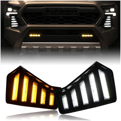 Luz antiniebla LED DRL blanca y señal giro ámbar Toyota