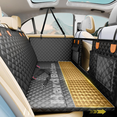 Funda asiento perro trasero impermeable con parte dura hamaca SUV