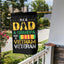 Bandera EE.UU. texto inglés Día del Padre hogar jardín