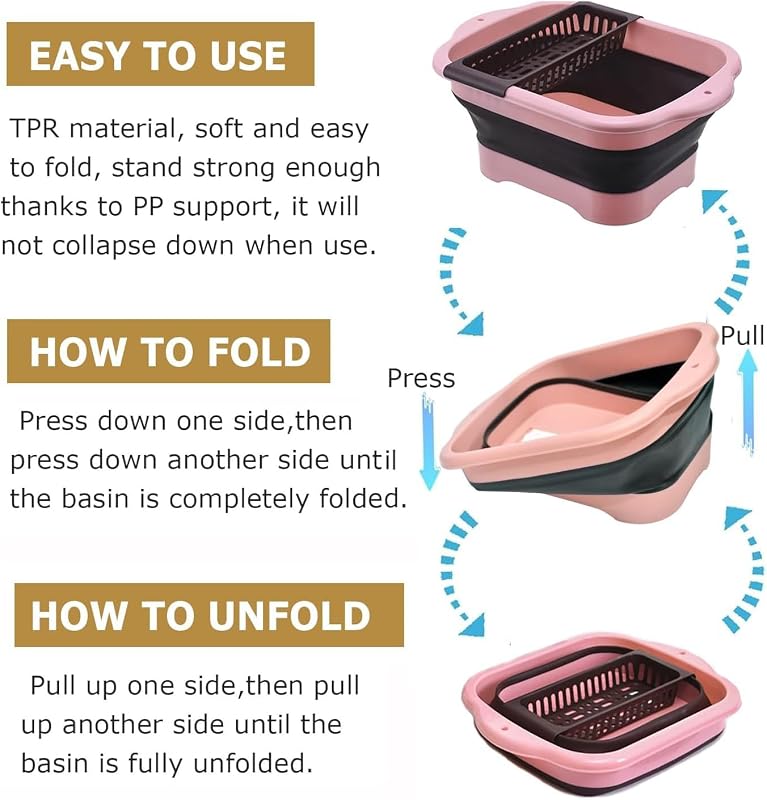 Fregadero plegable multiusos con tapón drenaje cocina