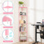 Estante esquinero 5 niveles 65pulg rosa dormitorio oficina