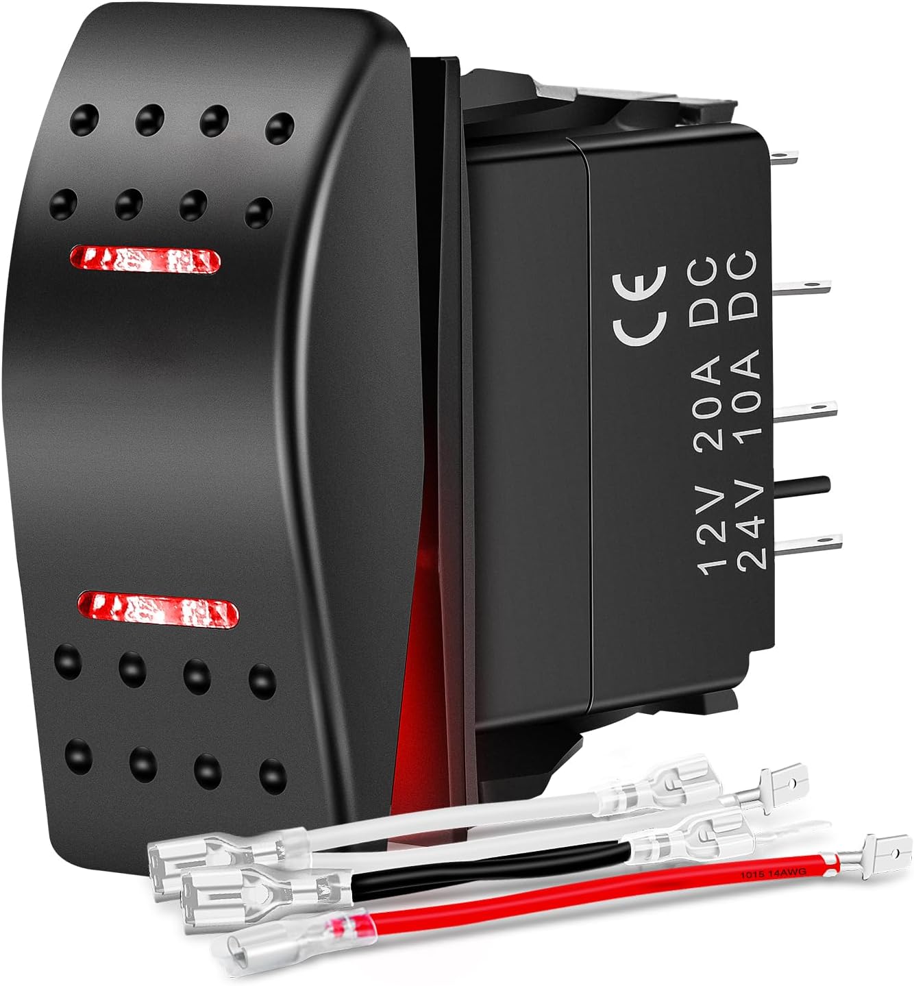 Interruptor basculante 12V 24V impermeable coches camiones