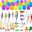 Set 24 huevos Pascua con señuelos pesca reales