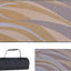 Tapete reversible patio diseño gráfico 8x16ft marrón/dorado