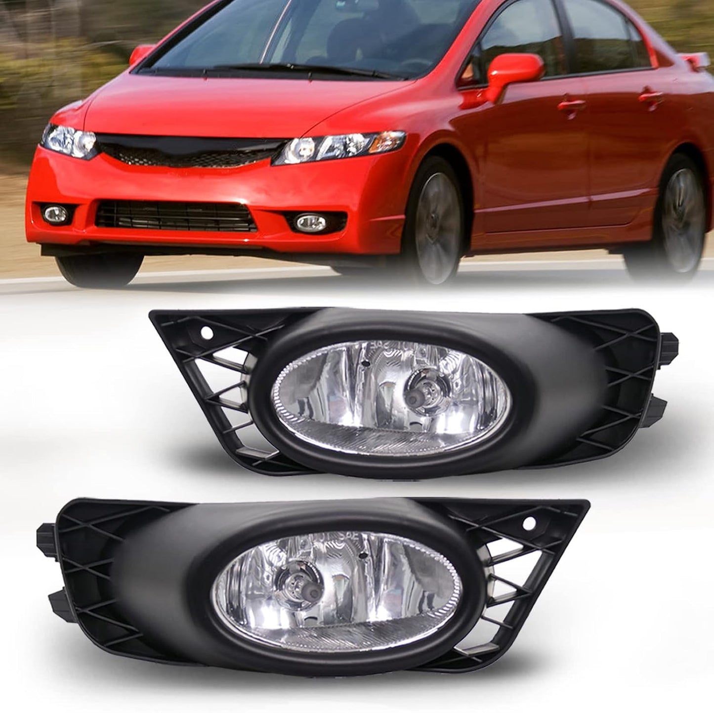 Kit luces antiniebla H11 Honda Civic 12V 55W con interruptor