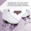 Patines unisex exterior ruedas rosa bota vegana microfibra