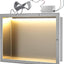 Nicho ducha aluminio con luz LED 12x18