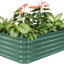 Cama jardín elevada galvanizada 5x3x1.4ft kit metal exterior