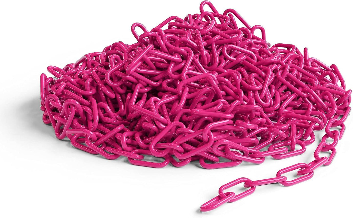 Barrera seguridad cadena plástico magenta 100pies