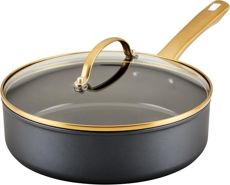 Sartén cerámica inducción antiadherente 3qt con tapa
