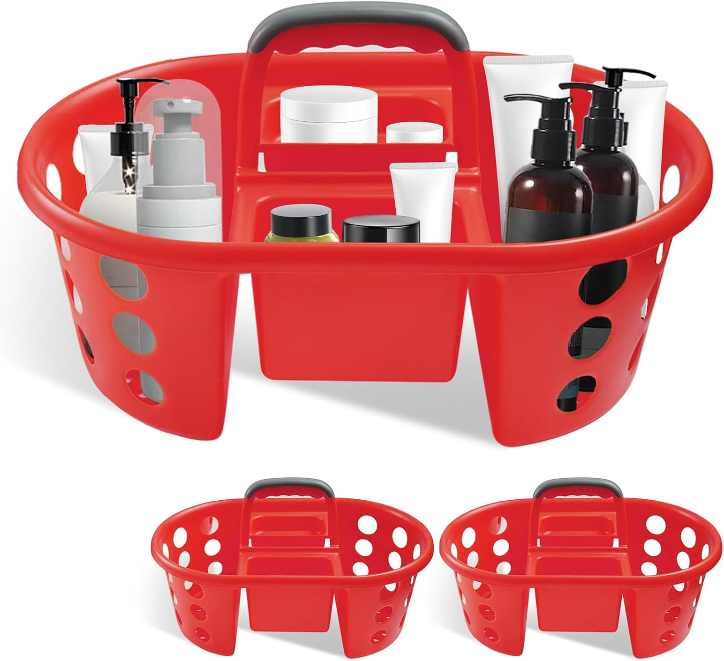 Organiz. ducha portátil 2 Pzas plástico con asa