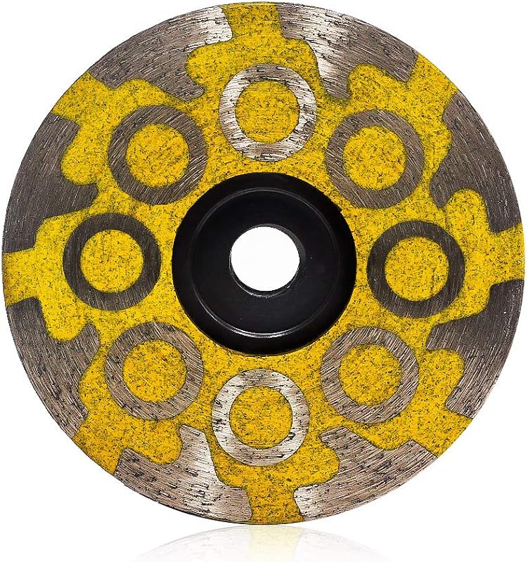 Rueda de copa diamante 4 muela resina grano medio rosca