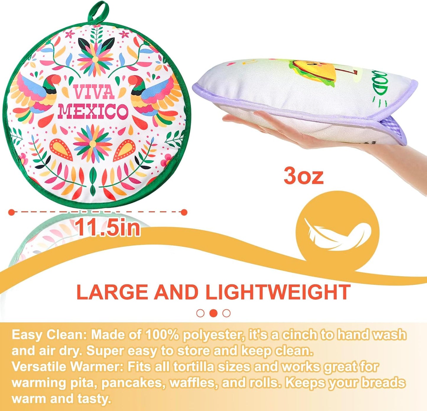 2 Pzas Contenedores Tortillas Calentadores Microondas