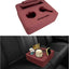 Organiz. asiento trasero coche cuero impermeable rojo vino