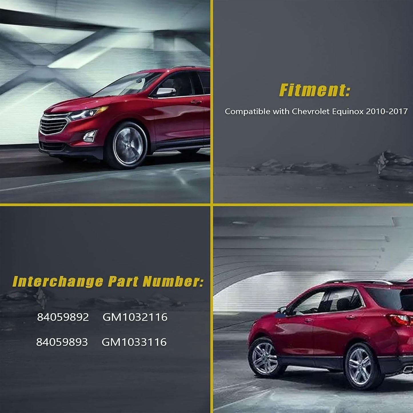 Set 2 Retenedores Parachoques Chevrolet Equinox 10-17