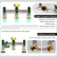 Divisor manguera 3 vías latón 3/4" asas verdes