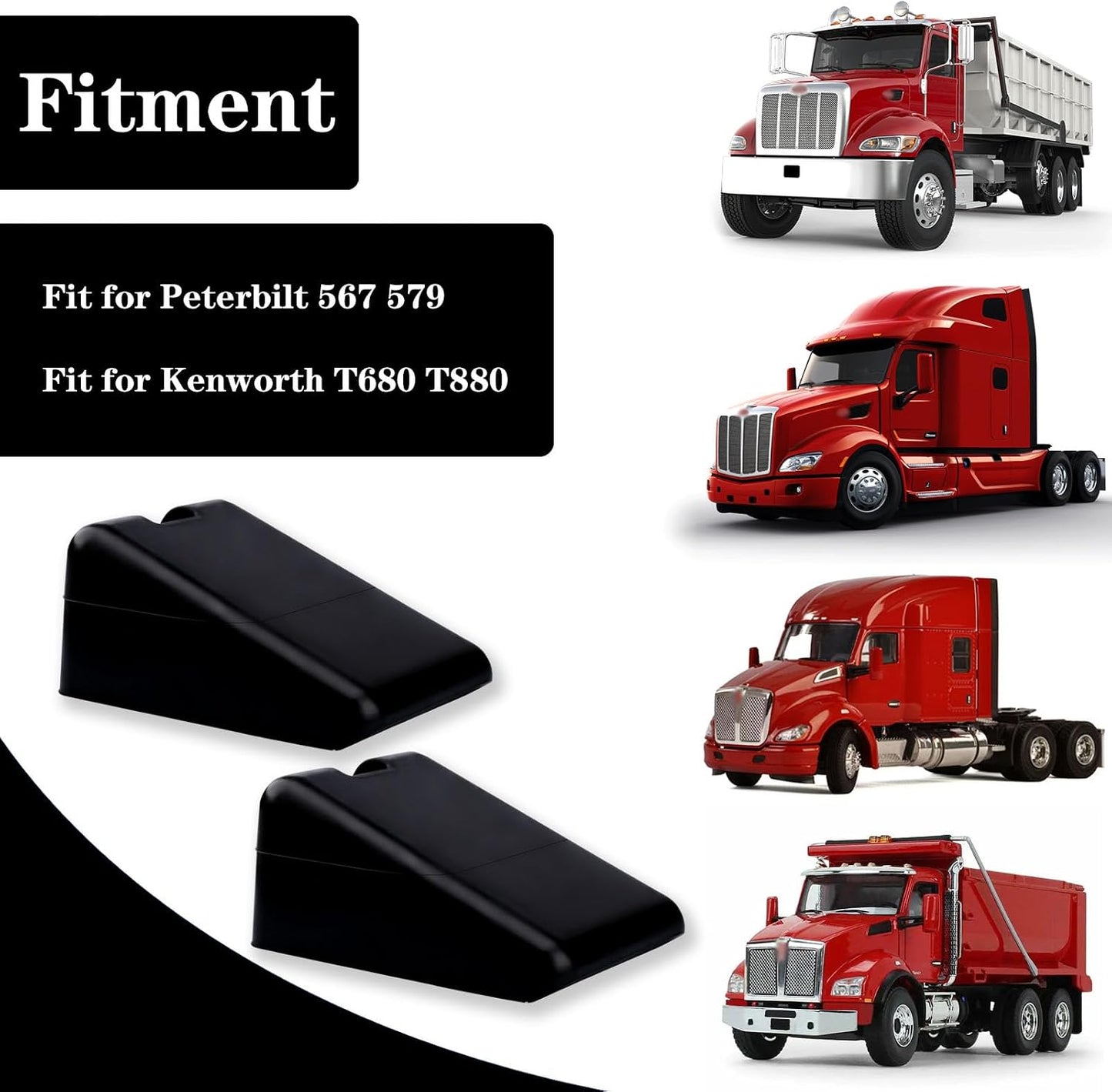 2 Soportes Parachoques Capó Peterbilt 567 579 Kenworth T680