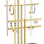 Organiz. colgador joyas oro 12.5" para 80 pzas
