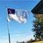 Bandera cristiana 4x6ft poliéster 210D para exteriores