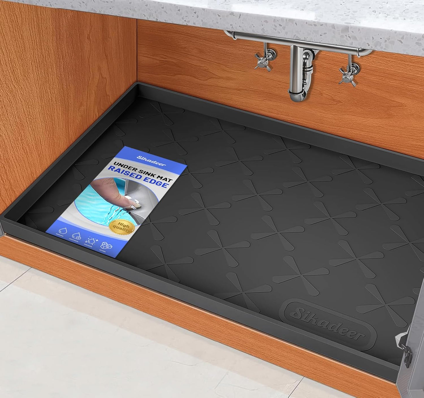 Tapete silicona impermeable para fregadero y cajón cocina